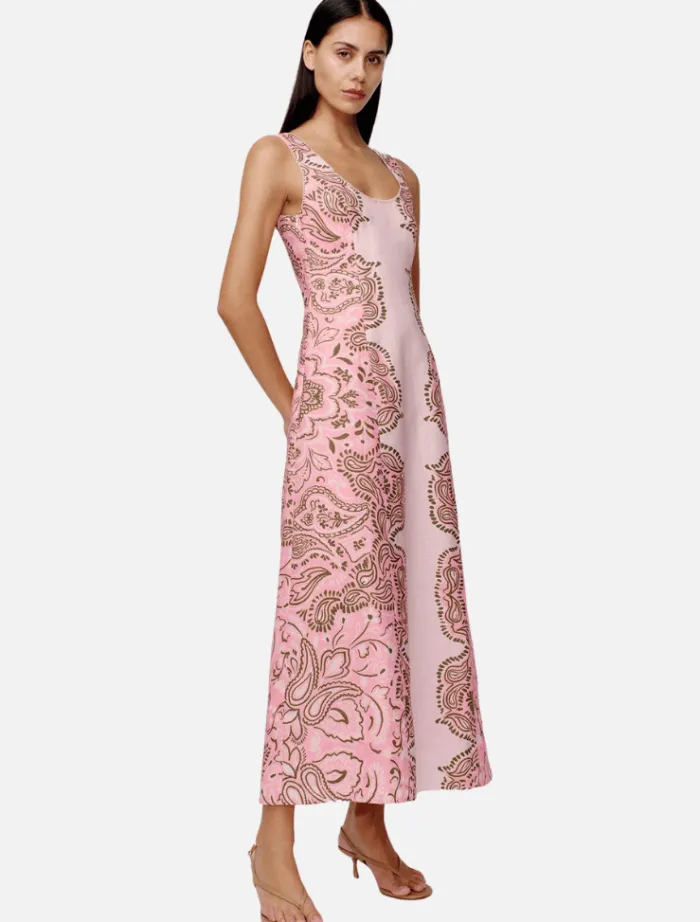 robyn_midi_dress__light_p_3.webp Hansen & Gretel Robyn Midi Dress - Light Pink Fiesta< Casual Dresses | Midi Dresses