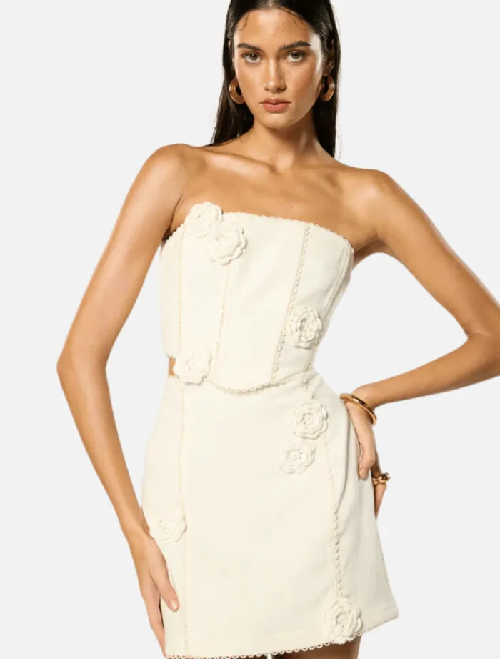 rosalind_short_skirt__whi_2.webp Winona Rosalind Short Skirt - White< Shorts | Skirts