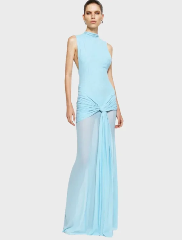 Effie Kats Roza Maxi Dress - Blue< Bodysuits