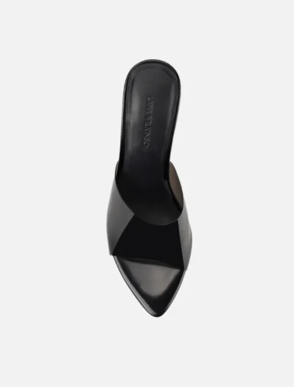 Lana Wilkinson Sara Wedge Lucite Leather - Black< Heels