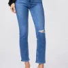 PAIGE Sarah Slim - Road Rules< Denim