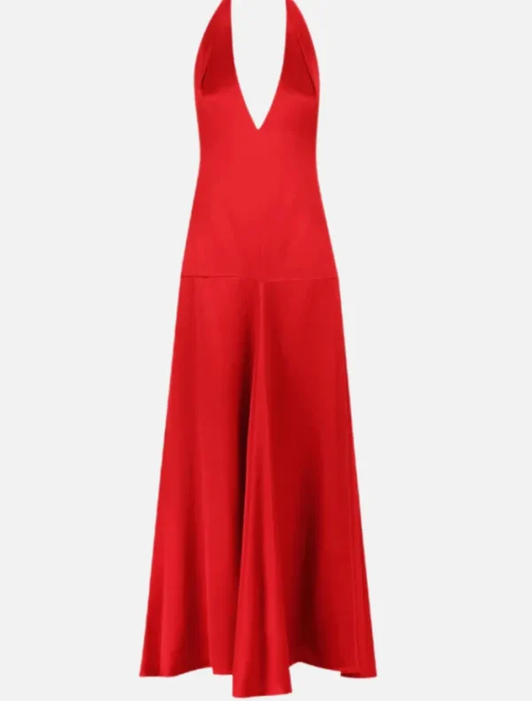 Shona Joy Savanna Halter Open Back Maxi Dress - Chilli< Casual Dresses | Mini Dresses