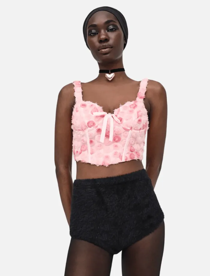 skye_bustier_top__pink_0.webp For Love & Lemons Skye Bustier Top - Pink< Skirts | Shirts