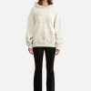 Ena Pelly Stamped Logo Hoodie - Cement< Knitwear