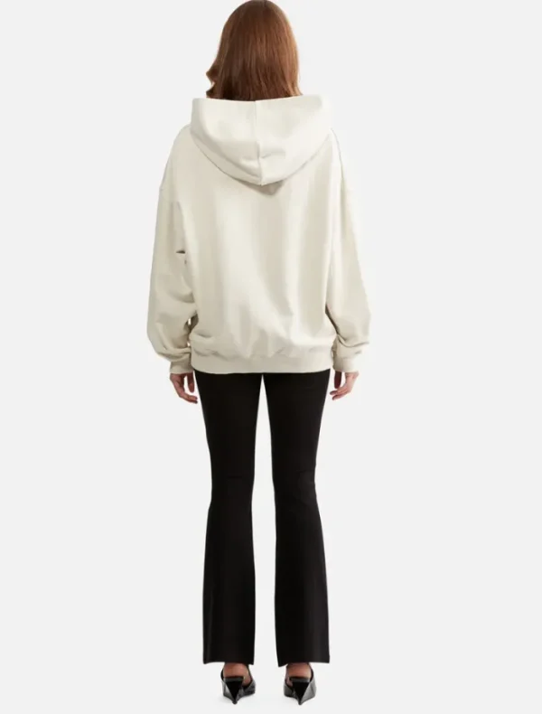 Ena Pelly Stamped Logo Hoodie - Cement< Knitwear