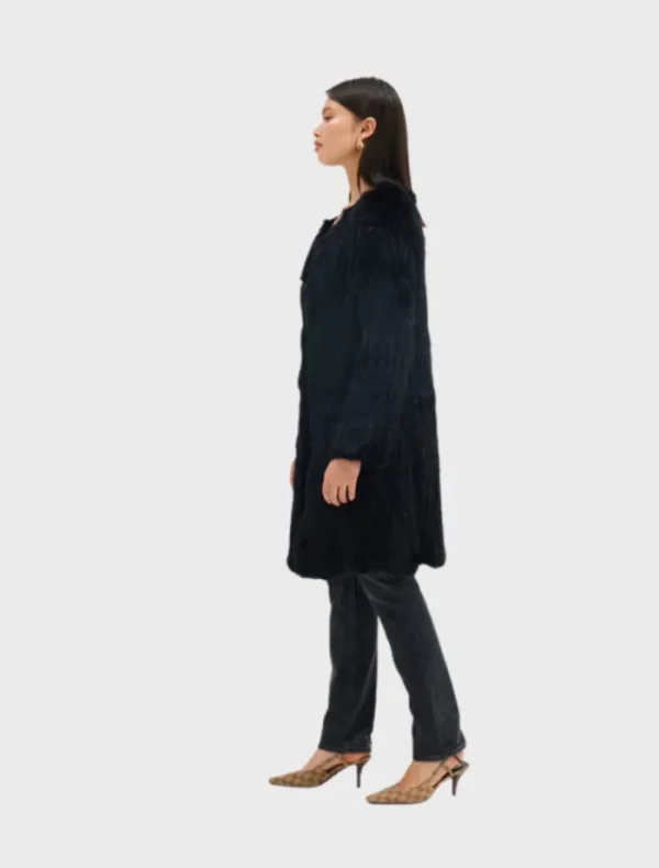 Bubish Stella Coat - Black< Wool Coat | Leather Jacket
