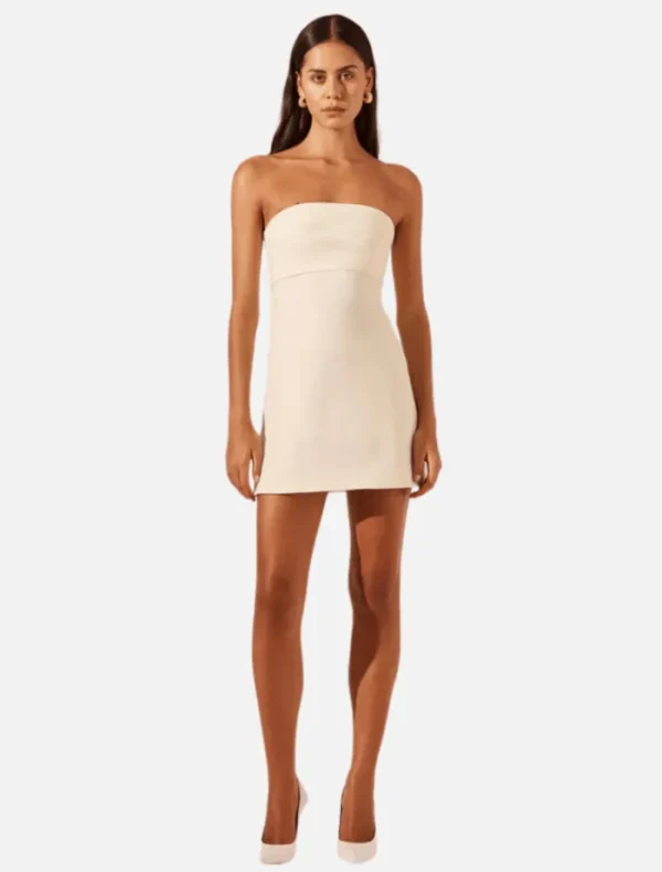 Shona Joy Strapless Mini Dress - Rice< Casual Dresses | Mini Dresses