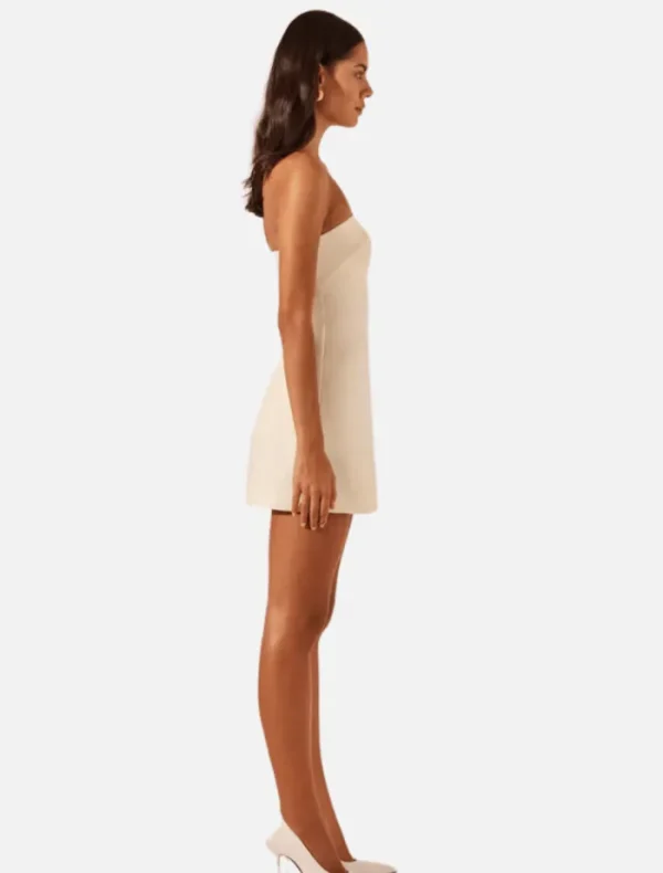 Shona Joy Strapless Mini Dress - Rice< Casual Dresses | Mini Dresses