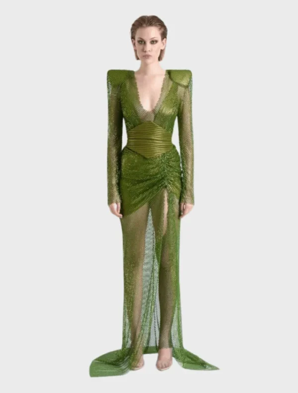 Zhivago Tales Of The Future Gown - Khaki< Fur