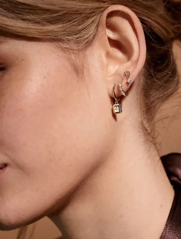 Jolie and Deen Tara Sleepers - Crystal< Earrings