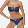 It's Now Cool The Buckle Bandeau - Denim Hot Rod< Denim | Swimwear