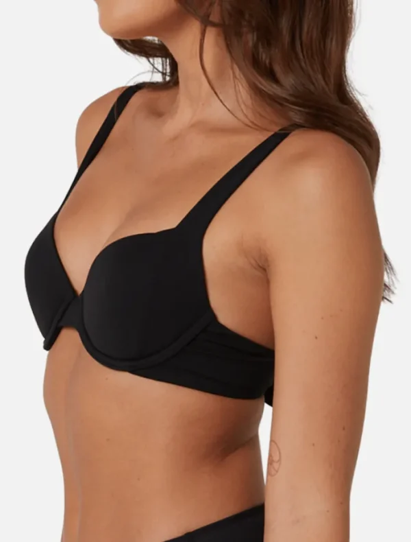 It's Now Cool The Contour Boost Top - Black< Swimwear | Tops