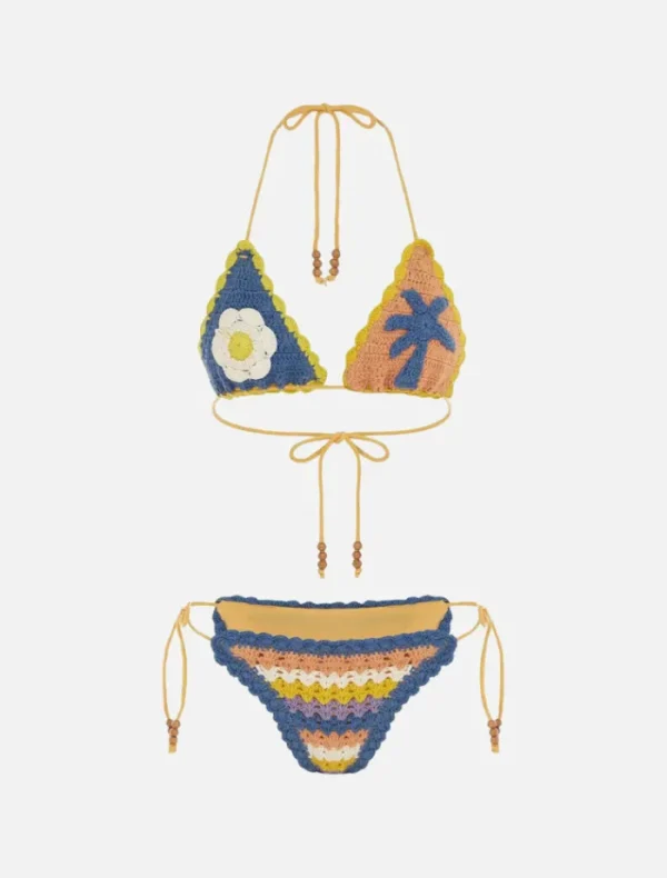 It's Now Cool The Crochet Tri Top - Azores< Swimwear | Tops