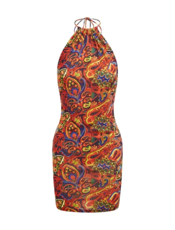 It's Now Cool The Halter Mini Dress - Babushka< Mini Dresses
