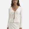 Ownley Theo Top - Ivory< Shirt Dresses | Long Sleeve Dresses