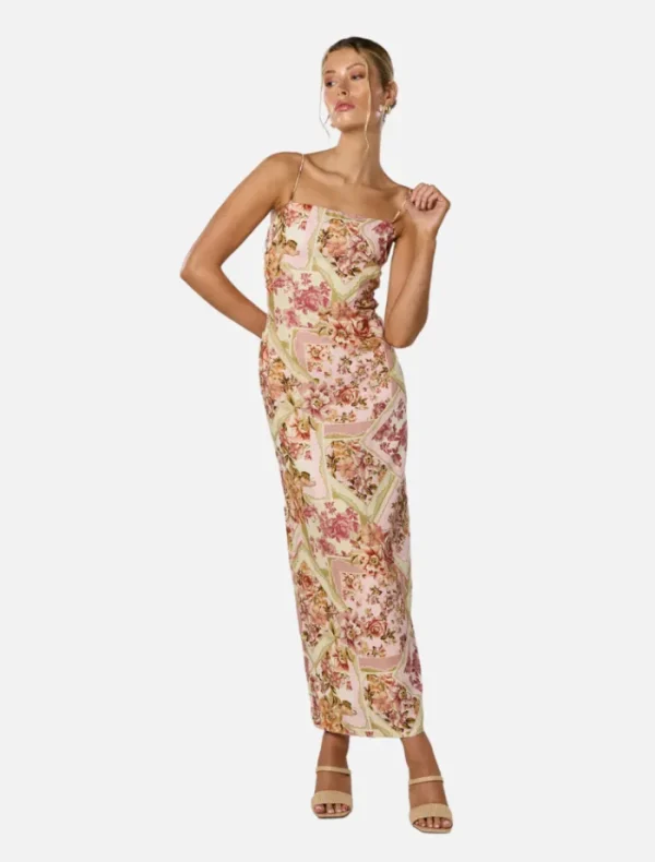 Winona Vaughn Midi Dress - Vintage Floral< Casual Dresses | Midi Dresses