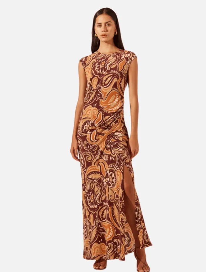 zahra_silk_side_split_max_0.webp Shona Joy Zahra Silk Side Split Maxi Dress - Burgundy/Multi< Casual Dresses | Mini Dresses